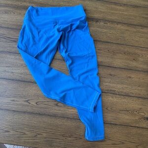 Vibrant Blue Women's Cropped Leggings